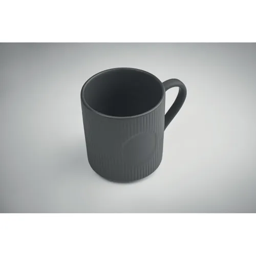 RIBMUG Bordázott kerámia bögre 340 ml sötét szürke 