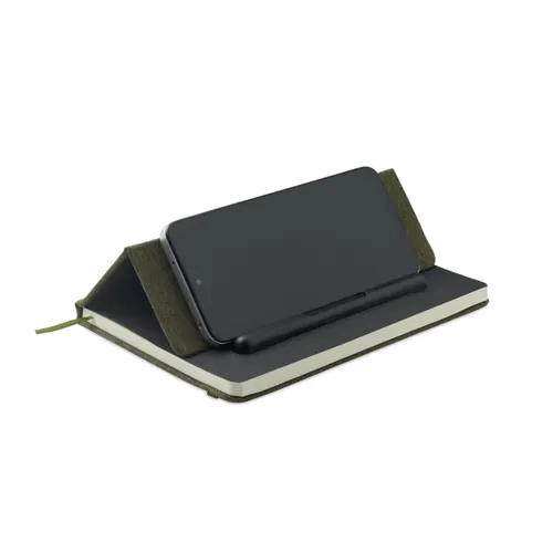 RINBOOK A5 notesz telefontartóval sötétzöld 