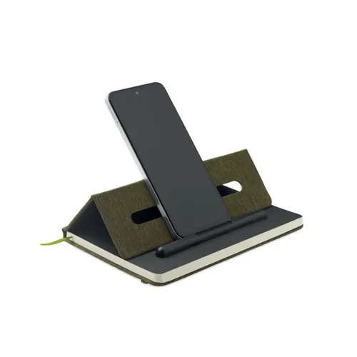 RINBOOK A5 notesz telefontartóval sötétzöld 