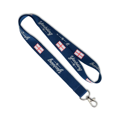RPET (újrahasznosított poliészterből készült) egyedi Pantone színű szitanyomott nyakpánt.  