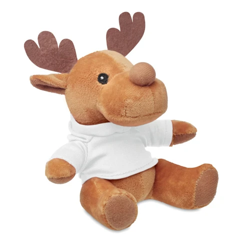 RUDOLPH Plüss rénszarvas kapucnival Fehér 