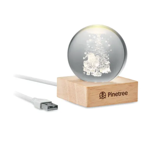 SANTA LIGHT Karácsonyi LED gömb Fa 