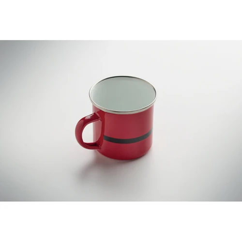 SANTAMEL Mikulás zománc bögre 300ml Piros 