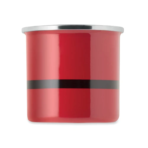 SANTAMEL Mikulás zománc bögre 300ml Piros 