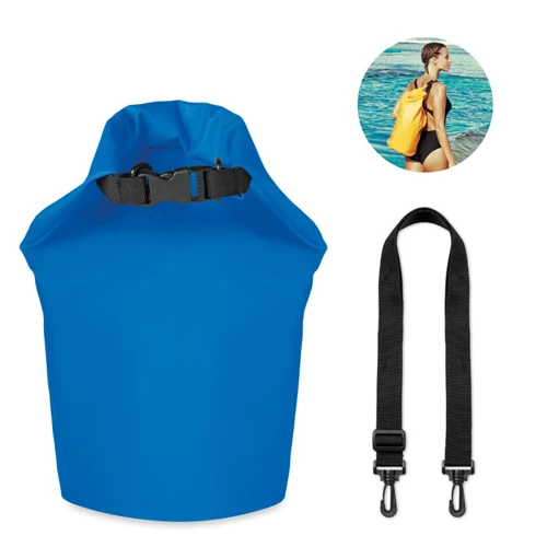 SCUBA Vízálló PVC táska. 10 literes Királykék 