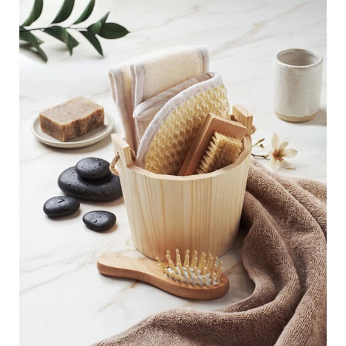 SELFCARE Fürdőajándék szett fa vödörben Fa 