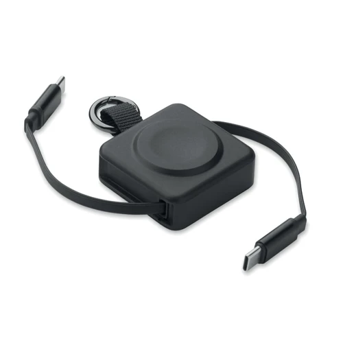 SKILFUL Visszahúzható 100W USB-C kábel Fekete 