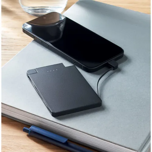 SLIMPO Mágneses powerbank 2500 mAh Fekete 