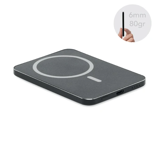 SLIMVOLT Vékony mágneses powerbank 20W Fekete 