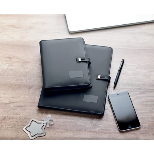 SMARTFOLDER A4 mappa, 4000 mAh powerbank Fekete 