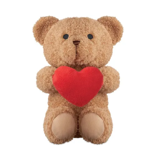 SNUGGLE Plüss mackó szívvel 23 cm Piros 
