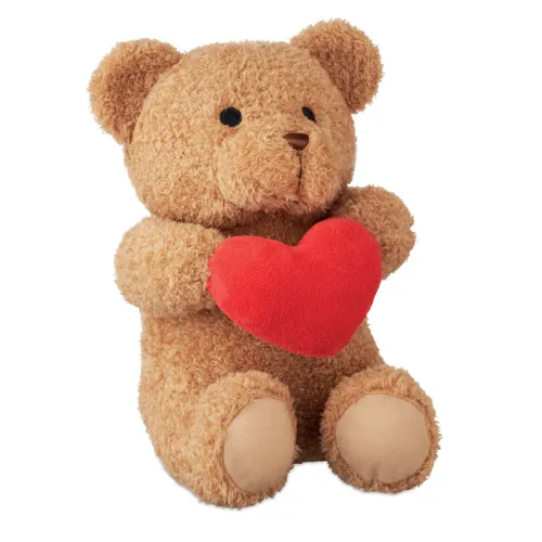 SNUGGLE Plüss mackó szívvel 23 cm Piros 