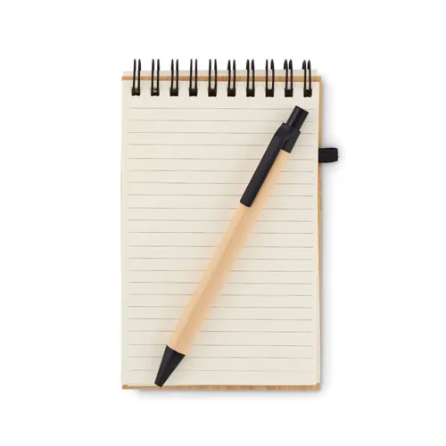 SONORABAM A6 bambusz jegyzettömb készlet Fekete 