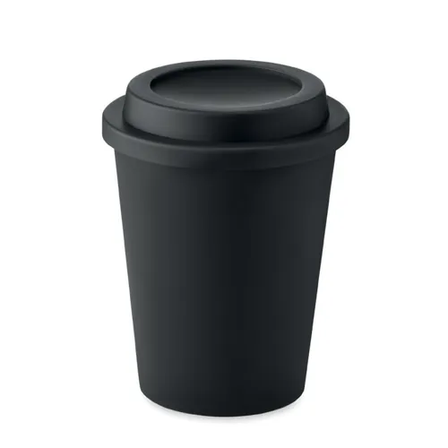 SORA Duplafalú PP pohár 300 ml Fekete 