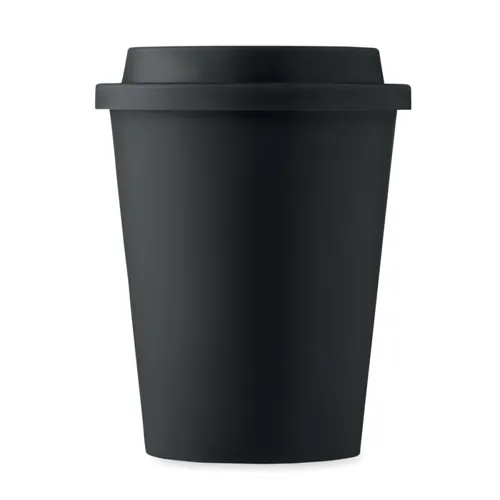 SORA Duplafalú PP pohár 300 ml Fekete 