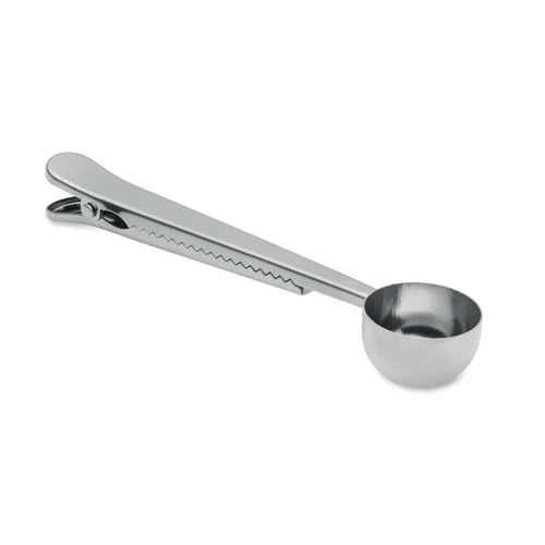 SPOONCOOP Adagoló kanál tasakzáróval Ezüst 