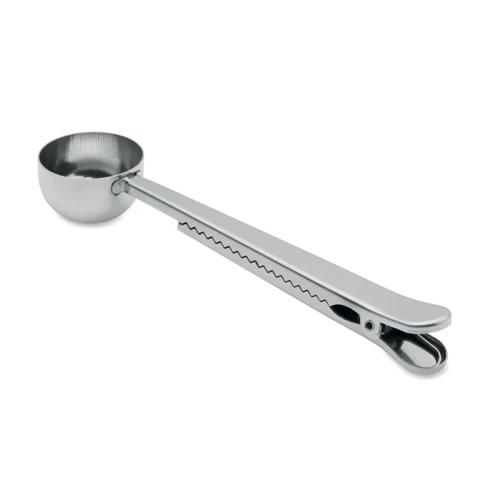 SPOONCOOP Adagoló kanál tasakzáróval Ezüst 