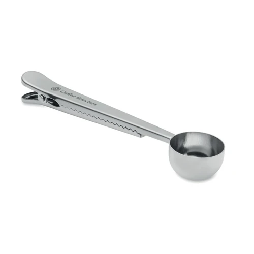SPOONCOOP Adagoló kanál tasakzáróval Ezüst 