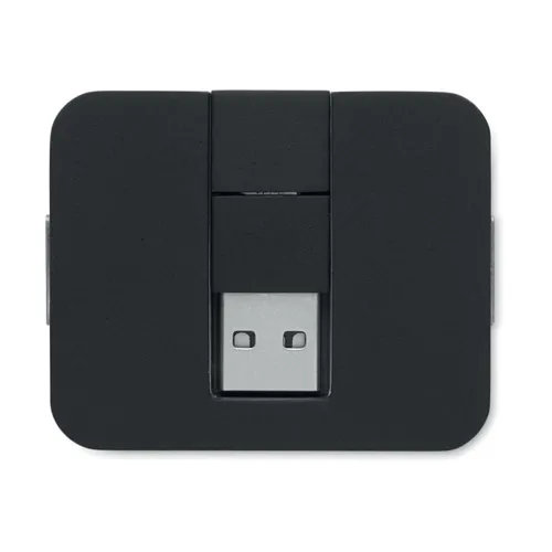SQUARE-C 4 portos USB hub Fekete 