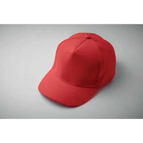 SUNNY 5 panel baseball sapka 180 gr Piros 