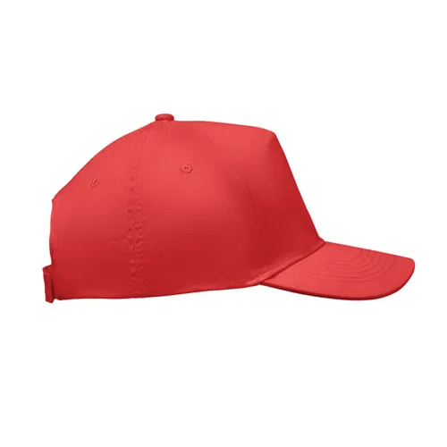 SUNNY 5 panel baseball sapka 180 gr Piros 