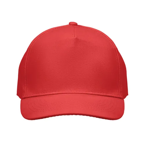 SUNNY 5 panel baseball sapka 180 gr Piros 