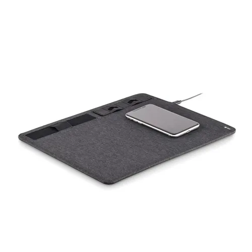 SUPERPAD RPET egéralátét  15W töltővel Kőszürke 