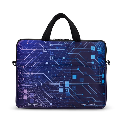 Szublimált neoprén laptoptok cipzárral és gurulós pánttal.  