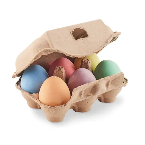 TAMAGO 6 aszfaltkréta tojástartóban Bézs 