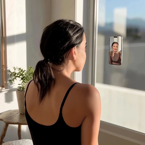 Tapadókorongos, mágneses szelfi telefontartó  