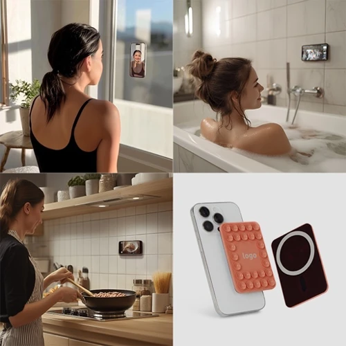 Tapadókorongos, mágneses szelfi telefontartó  
