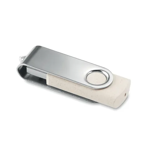 TECHMATE+ Búzaszalma/PP USB 16 GB Bézs 