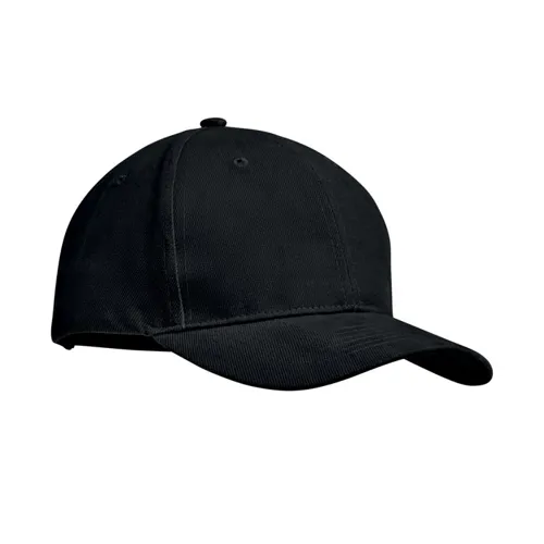 TEKAPO 6 panel baseball sapka 270g/m² Fekete 