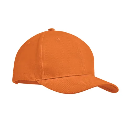 TEKAPO 6 panel baseball sapka 270g/m² Narancssárga 