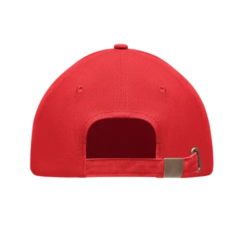 TEKAPO 6 panel baseball sapka 270g/m² Piros 