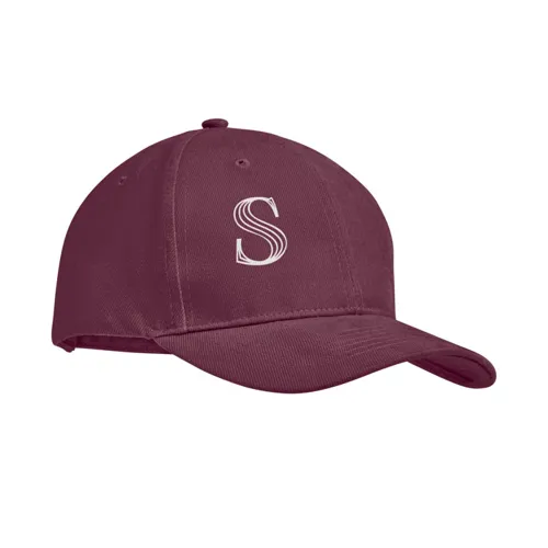 TEKAPO 6 panel baseball sapka 270g/m² Bordó 