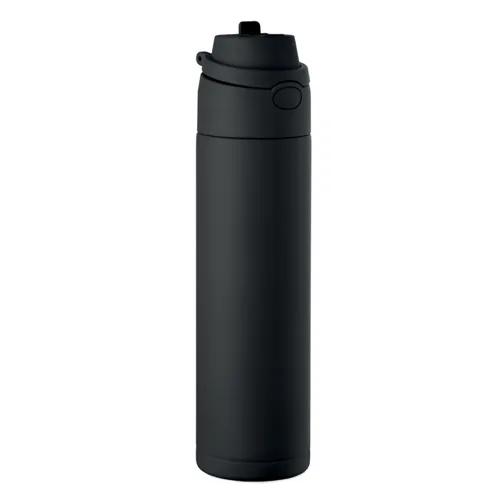 TOIEN ONE Szimplafalú palack 650 ml Fekete 