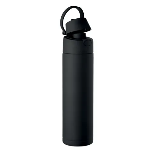 TOIEN ONE Szimplafalú palack 650 ml Fekete 