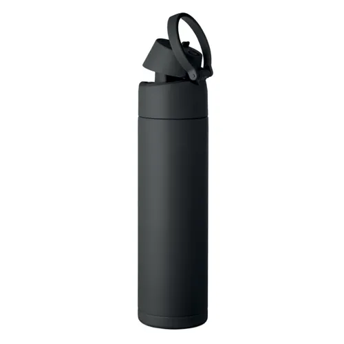 TOIEN ONE Szimplafalú palack 650 ml Fekete 