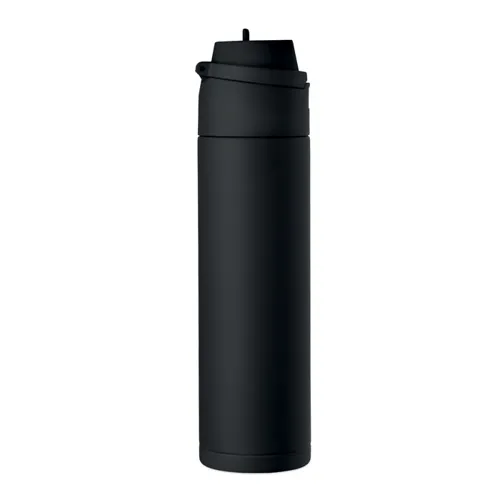 TOIEN ONE Szimplafalú palack 650 ml Fekete 