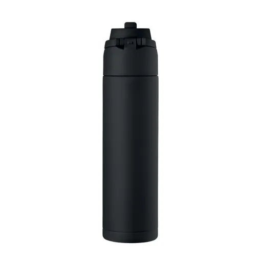 TOIEN ONE Szimplafalú palack 650 ml Fekete 
