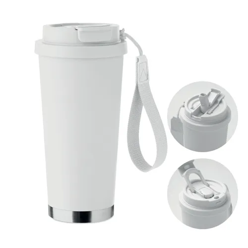 TOPAZ LARGE Duplafalú pohár 500 ml Fehér 