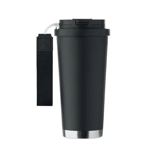 TOPAZ LARGE Duplafalú pohár 500 ml Fekete 
