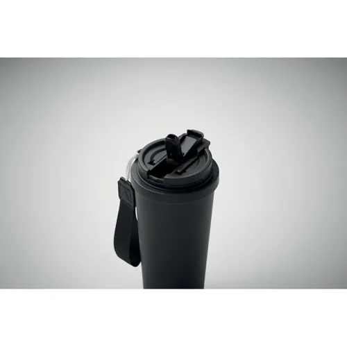 TOPAZ LARGE Duplafalú pohár 500 ml Fekete 