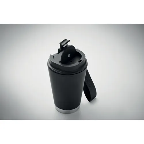 TOPIZ Duplafalú pohár 300 ml Fekete 