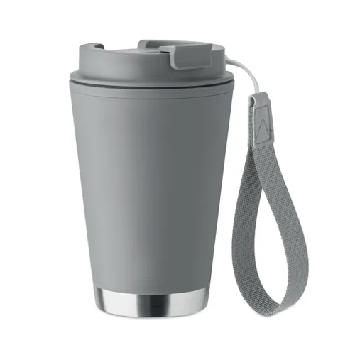 TOPIZ Duplafalú pohár 300 ml sötét szürke 