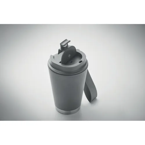 TOPIZ Duplafalú pohár 300 ml sötét szürke 