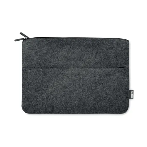 TOPLO RPET filc cipzáras laptoptáska Kőszürke 
