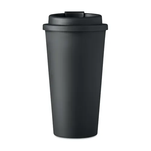 TUESDAY Duplafalú pohár 450 ml Fekete 