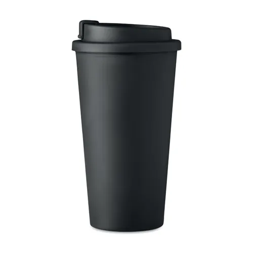 TUESDAY Duplafalú pohár 450 ml Fekete 